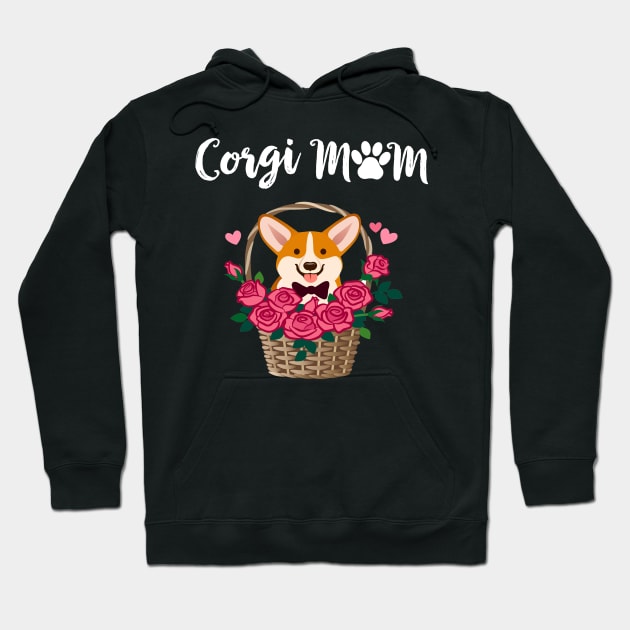 Corgi Mom (254) Hoodie by Drakes